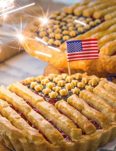 Clinton Street Baking Company is delivering freshly baked blueberry and cherry American flag pies