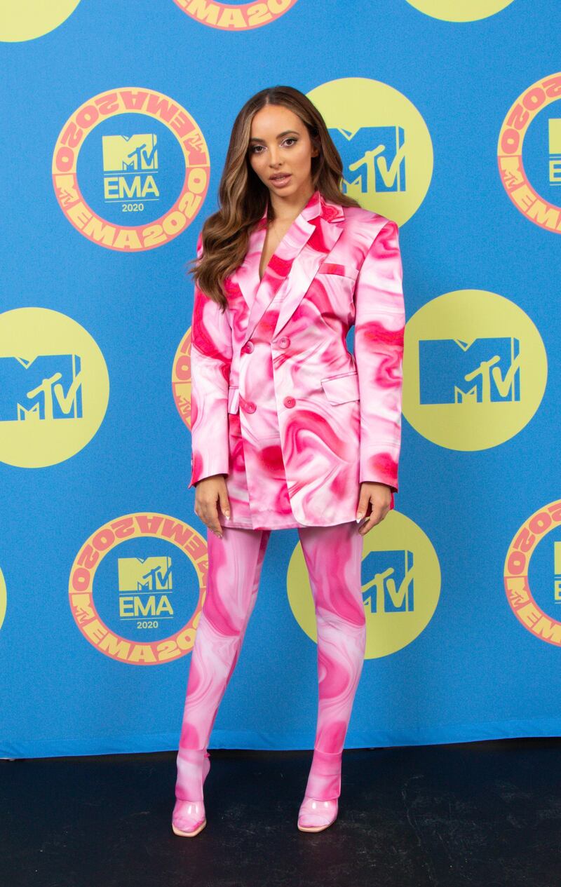 LONDON, ENGLAND - NOVEMBER 01: In this image released on November 08, Jade Thirlwall of Little Mix poses ahead of the MTV EMA's 2020 on November 01, 2020 in London, England. The MTV EMA's aired on November 08, 2020. (Photo by Callum Mills via Getty Images for MTV)