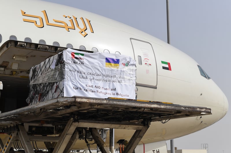 The humanitarian support was part of continuing efforts by Emirati authorities to support displaced Ukrainians affected by the conflict with Russia.