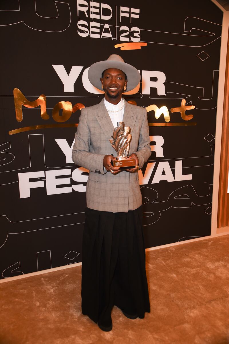 Director, screenwriter and musician Baloji won the Best Cinematic Contribution Award for Omen. Getty Images