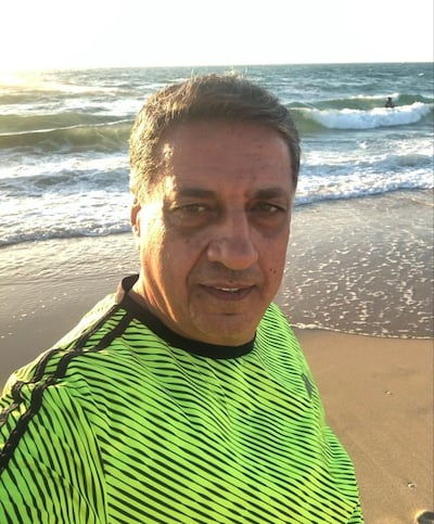 Palestinian Refat Safi, who has been living in the UAE since 1987, says he has not missed a single Palestine match in the Asian Cup. Photo: Refat Safi