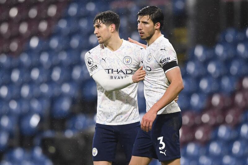 Ruben Dias - 7: Hardly troubled by Burnley’s attack and the Portuguese’s partnership with Stones was excellent. EPA