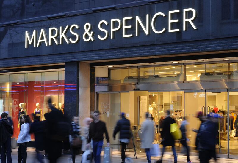 A Marks & Spencer shop on Oxford Street in London. The retailer's food sales were up 10.4 per cent in the first half of the fiscal year. PA