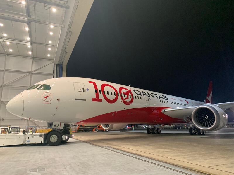 The Australian carrier used a Boeing 787-9 for the 16,000-kilometre-plus flight. Image courtesy Qantas