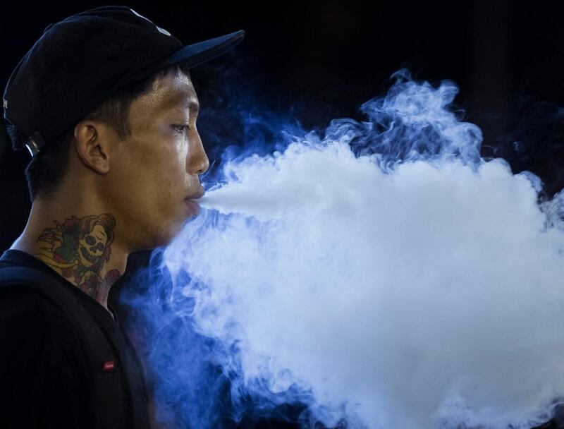 A member of the Fight Club Thailand smokes during the group’s underground fighting activity, in Bangkok, Thailand. Fight Club Thailand is an underground group organising illegal, unauthorised street fights which go against Thailand’s 1999 Boxing Act. Police is investigating and trying to prosecute the group for their allegedly violation of the law. EPA