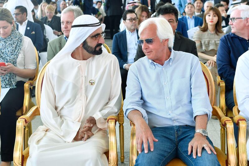 Vice President, Prime Minister of the UAE and Ruler of Dubai His Highness Sheikh Mohammed bin Rashid Al Maktoum attended the Post Position Draw for the Dubai World Cup 2018, which will take place on Saturday 31st March, at Meydan Race Course in Dubai. Wam