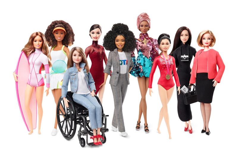 Mattel's Sheroes series of dolls celebrating iconic women marked Barbie's 60th birthday. Courtesy Mattel 