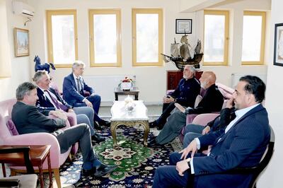 German and Dutch officials meet Afghan de facto authorities for the talks. Photo: @GermanSRAP