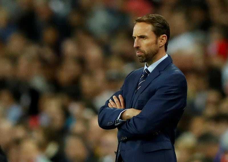Soccer Football - 2018 World Cup Qualifications - Europe - England vs Slovenia - Wembley Stadium, London, Britain - October 5, 2017   England manager Gareth Southgate   Action Images via Reuters/Carl Recine