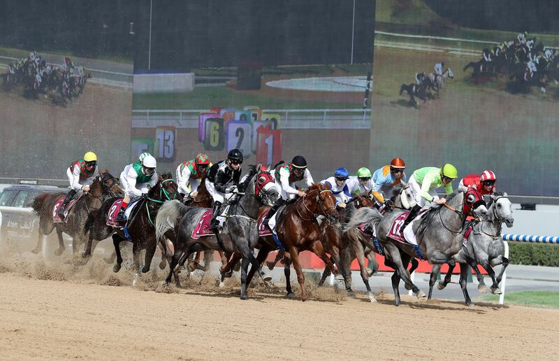 Action from the Dubai Kahayla Classic. Pawan Singh / The National 