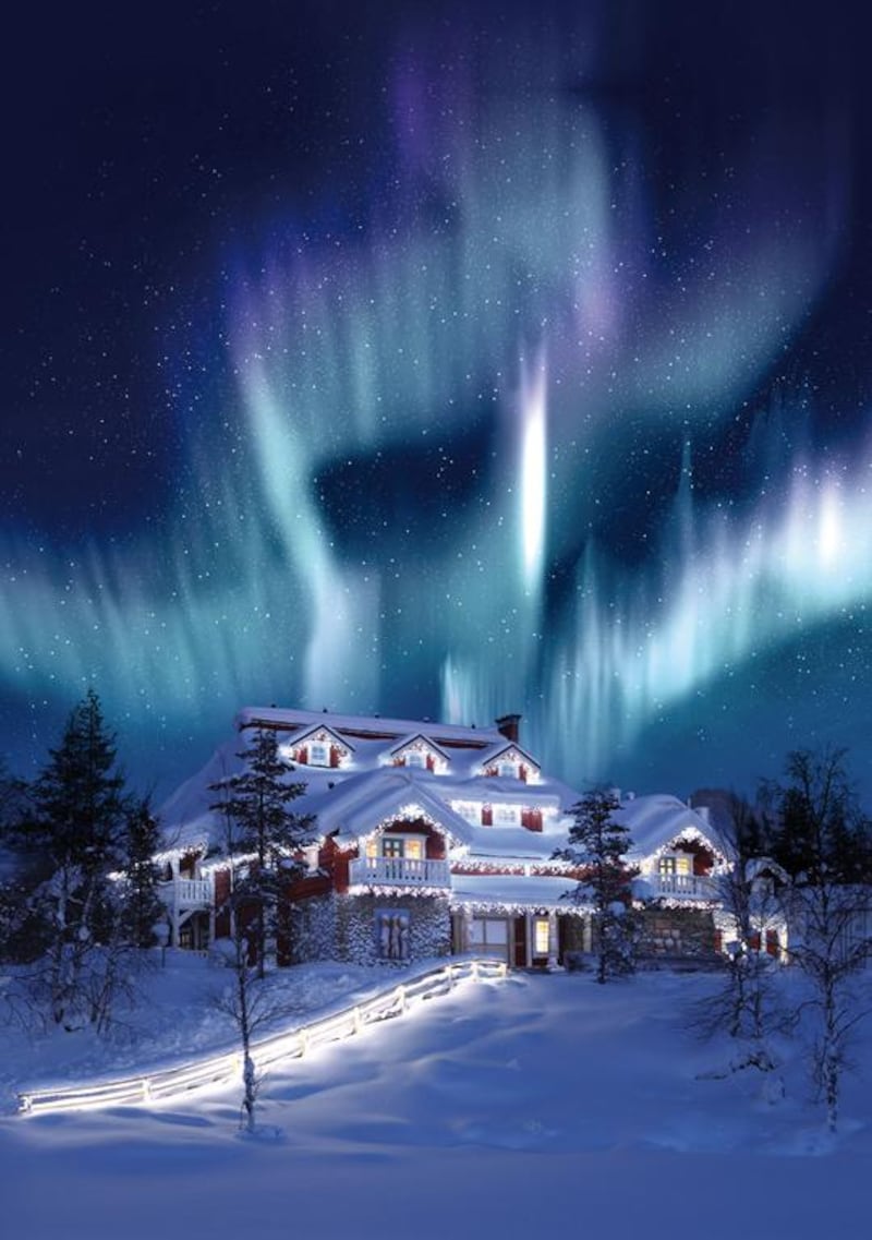 Santa’s Home at Kakslauttanen Arctic Resort. Courtesy Kakslauttanen Arctic Resort