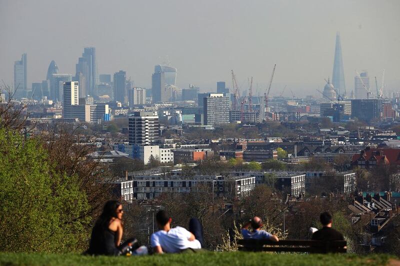 The London skyline from Hampstead Heath. Dan Kitwood / Getty Images