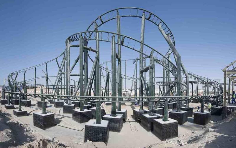 The roller coaster will run at up to 60kph. Courtesy Dubai Parks and Resorts