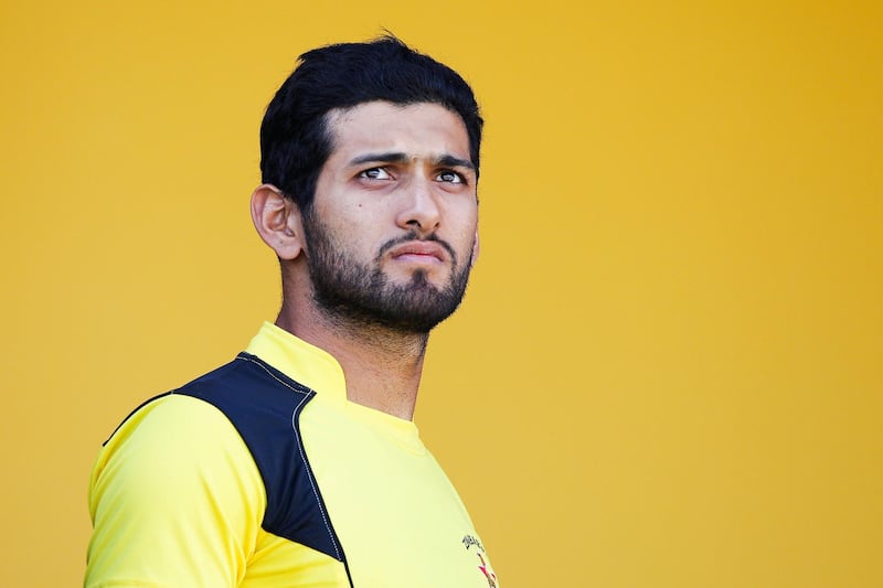 NELSON, NEW ZEALAND - FEBRUARY 19:  Sikandar Raza of Zimbabwe looks on during the 2015 ICC Cricket World Cup match between Zimbabwe and the United Arab Emirates at Saxton Field on February 19, 2015 in Nelson, New Zealand.  (Photo by Hagen Hopkins/Getty Images)