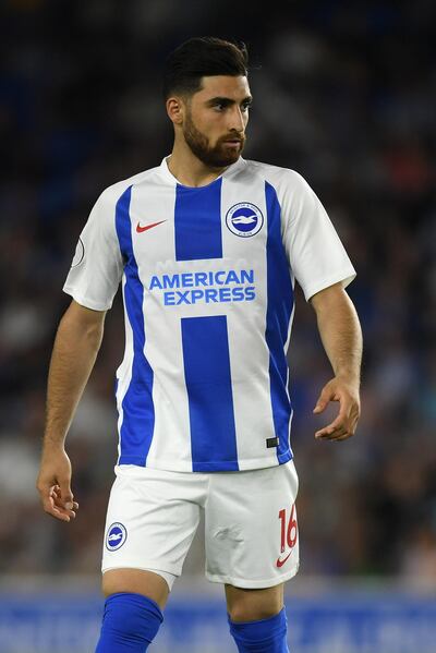 BRIGHTON, ENGLAND - AUGUST 03:  Alireza Jahanbakhsh of Brighton looks on during a Pre-Season Friendly between Brighton and Hove Albion and FC Nantes at Amex Stadium on August 3, 2018 in Brighton, England.  (Photo by Mike Hewitt/Getty Images)