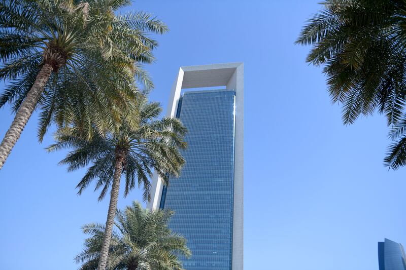 Adnoc's headquarters in Abu Dhabi. The company is building its international natural gas portfolio. Khushnum Bhandari / The National
