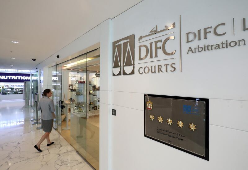 Dubai, United Arab Emirates - February 19th, 2018: DIFC Courts annual review and business plan launch. Monday, February 19th, 2018. DIFC, Dubai. Chris Whiteoak / The National