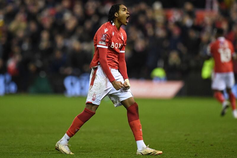 Right-back: Djed Spence (Nottingham Forest) – Won his duel with Gabriel Martinelli and made some barnstorming runs as he was the man of the match against Arsenal. AFP