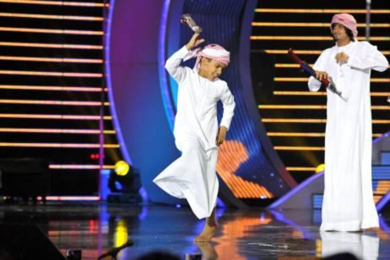 Provided photo from Arab's Got Talent  this is the Emirati team Eyal Zayed Courtesy MBC?