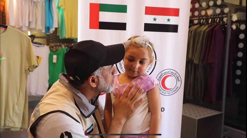 Emirates Red Crescent staff distribute clothes to 44,000 people in Syria for Eid Al Adha. Wam