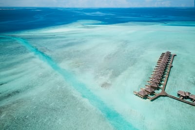 Flights to the Maldives in 2023 are more than 50 per cent cheaper than they were in 2019. Photo: Anantara Veli Maldives Resort