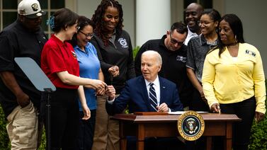 US President Joe Biden signs orders that increase tariffs on China. Bloomberg