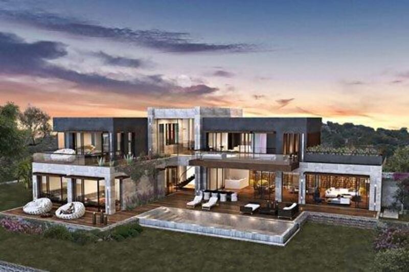 A rendering of The Residences at Mandarin Oriental on Turkey's Bodrum peninsula. Courtesy Astas Holding