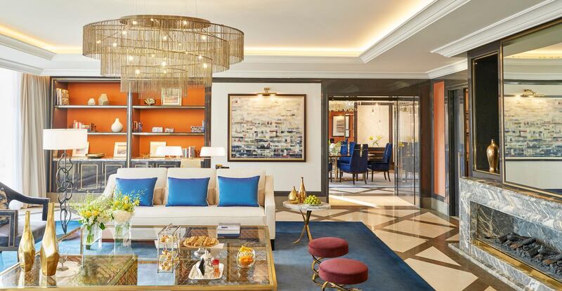 Fairmont Amman - Suite Living Room. Courtesy Fairmont Amman