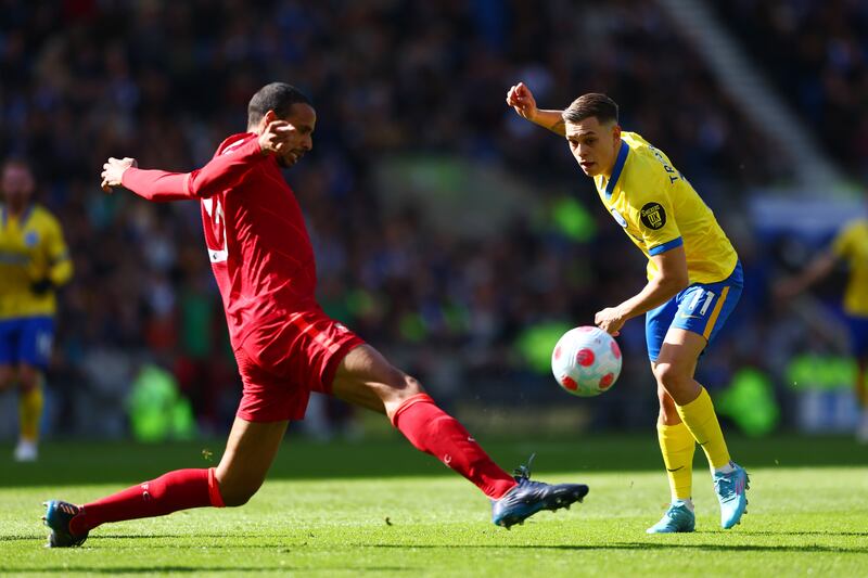 Centre-back: Joel Matip (Liverpool) – A brilliant pass for Luis Diaz’s winner to accompany his usual excellence in defence as Liverpool kept a clean sheet. Getty Images