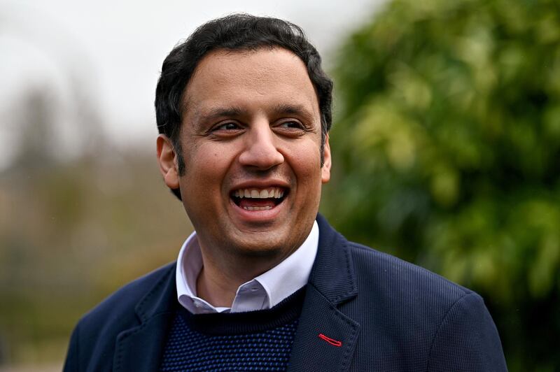 GLASGOW, SCOTLAND - FEBRUARY 27: Anas Sarwar enjoys a visit to Maxwell park following the announcement that the MSP is the new Scottish Labour leader on February 27, 2021 in Glasgow, Scotland. Mr Sarwar, who is the first minority ethnic leader of a major political party in the UK, got 57.6% of the vote, while Ms Lennon got 42.4%. (Photo by Jeff J Mitchell/Getty Images)