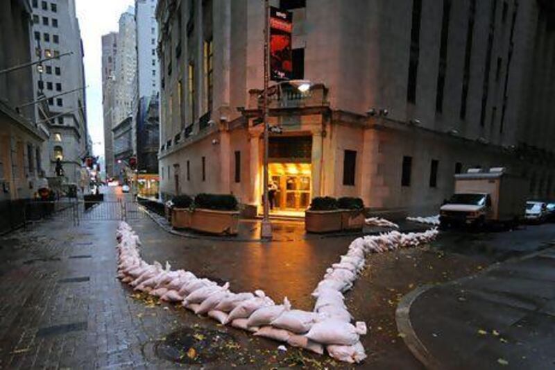 The New York Stock Exchange prior to Hurricane Sandy. The ADX is implementing procedures to deal with natural disasters. Peter Foley / Bloomberg News