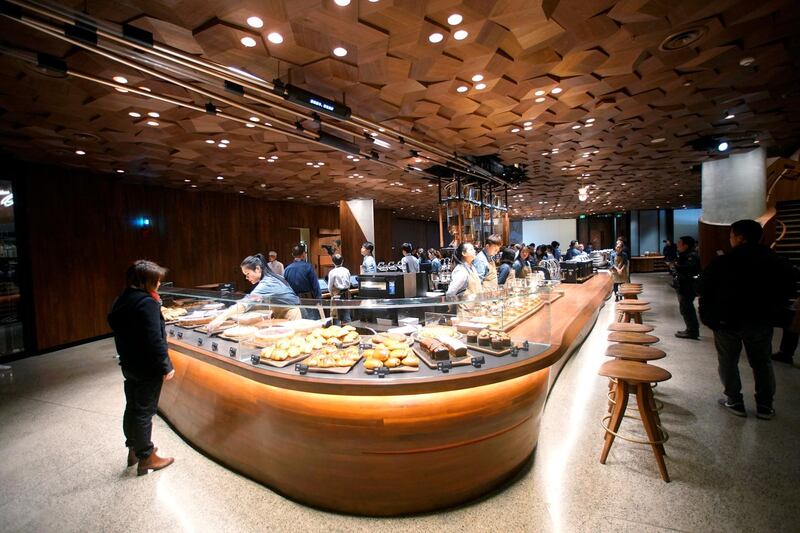 A view of the new Starbucks Reserve Roastery in Shanghai, China. Aly Song / Reuters