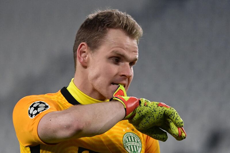 GK Denes Dibusz (Ferencvaros). Found himself in a tangle for Juventus's stoppage-time winner, but underdogs Ferencvaros had only come to within injury time of a historic draw thanks to brave, brilliant saves from the Hungarian. AFP