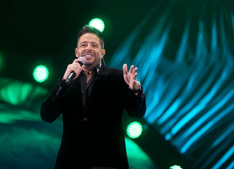 Egyptian singer Mohamed Hamaki is the first Arab artist to perform a virtual concert for the online video game 'Fortnite'. Ruel Pableo / The National
