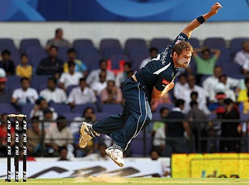 Ryan Harris of the Deccan Chargers took three Chennai wickets to earn a rare man-of-the-match award yesterday.