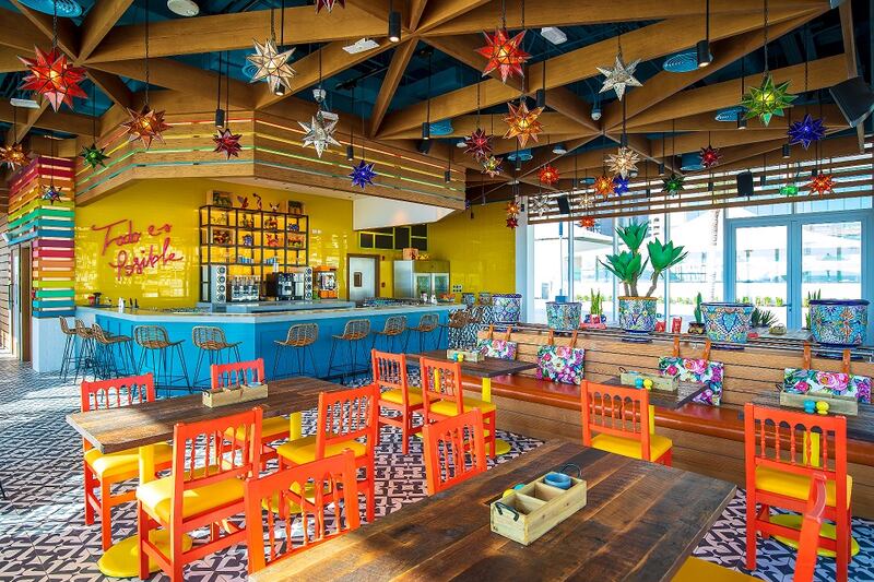 Senor Pico is a Mexican cantina on Palm West Beach, Dubai.