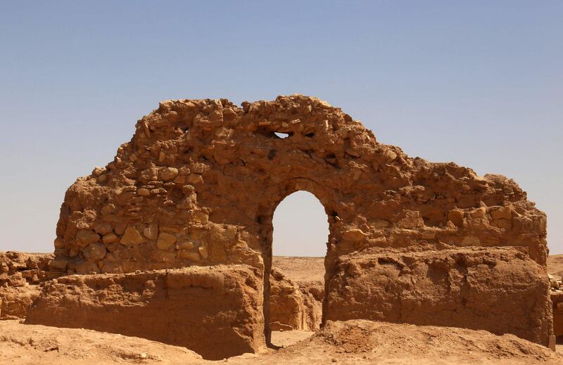 The Al Aqiser archaeological site in Ain Tamr, near Karbala in Iraq, includes what has been described as one of the oldest eastern Christian churches. AFP