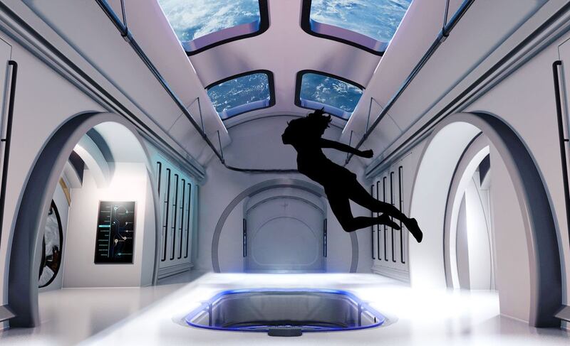 The interior design of Blue Origin's Orbital Reef space station. Photo: Blue Origin