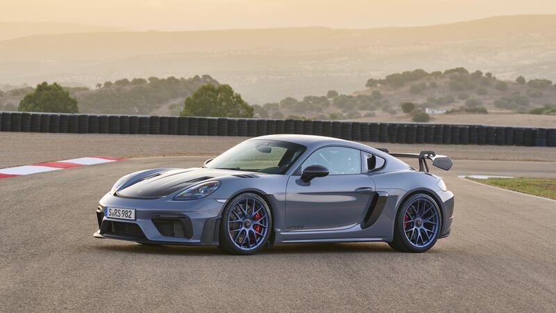 The Porsche Cayman 718 GT4RS goes from 0-100kph in 3.2 seconds. Photo: Damien Reid