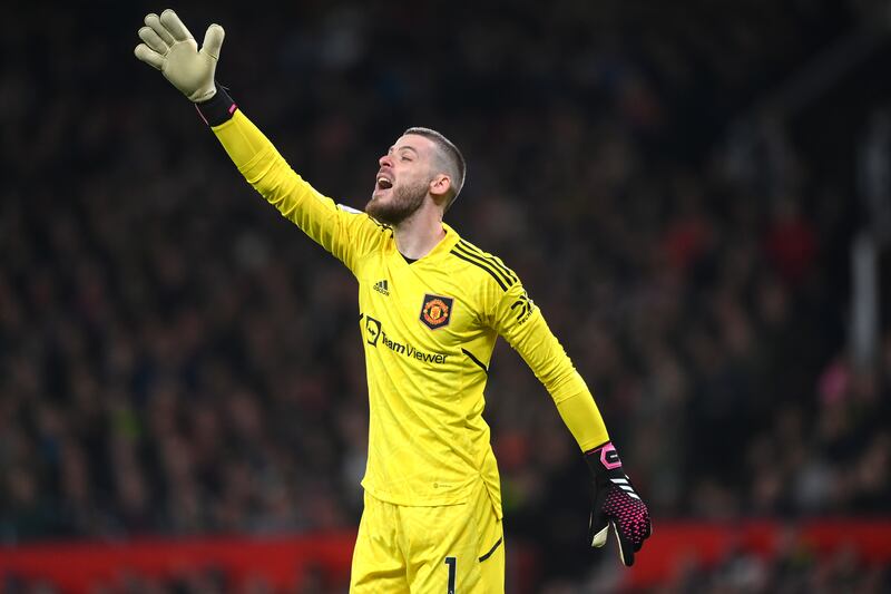 MANCHESTER UNITED RATINGS: David De Gea - 7. Couple of lapses of concentration in the Mancunian drizzle – and Ivan Toney almost scored from one - but he stood his ground well in one second half Brentford attack and was flattened by Kevin Schade for his troubles. Getty