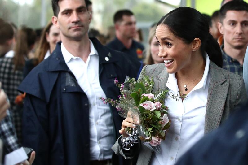 Meghan visits the Clontarf Foundation and Girls Academy at Dubbo College on October 17, 2018 in Dubbo, Australia. Getty Images