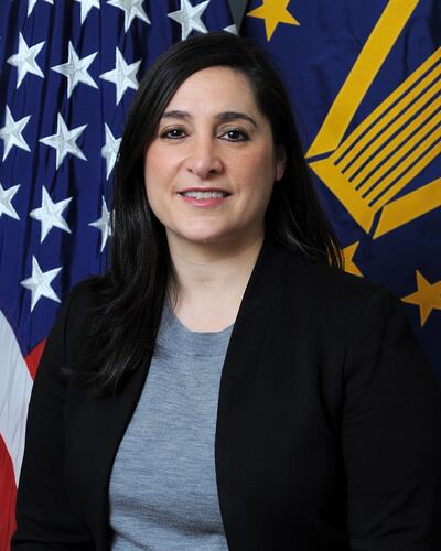 Dana Stroul is expected to leave her post at the Pentagon. Photo: US Department of Defence
