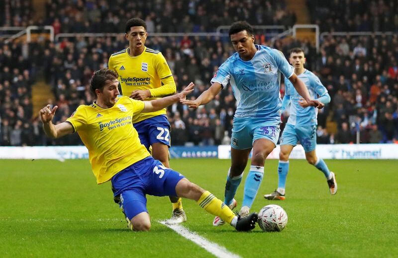 Norwich City signed Sam McCallum, right, from Coventry City, although the 22-year-old defender will remain with the Sky Blues on loan for the remainder of the season. Reuters