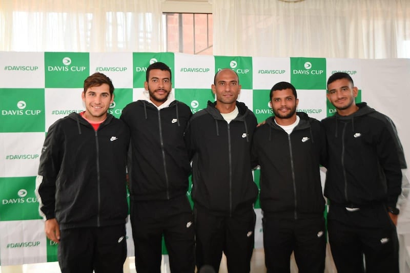Egypt's Davis Cup team. ETF