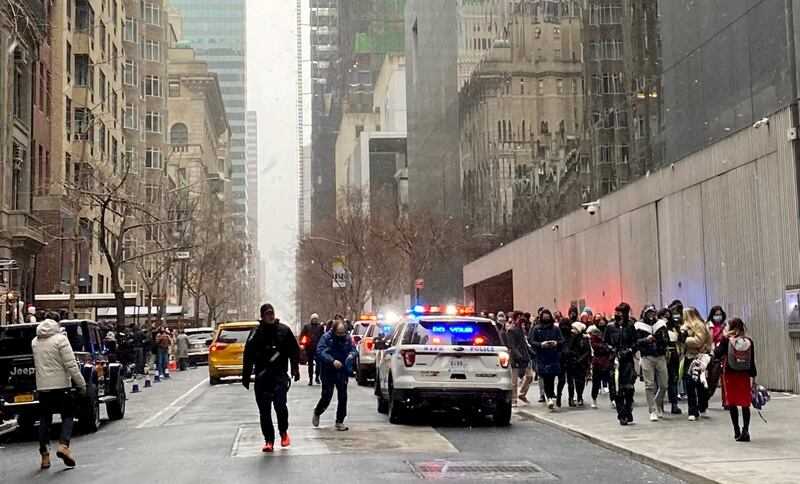 The museum is evacuated after the attack. Police said both victims were in a stable condition at Bellevue Hospital. AP