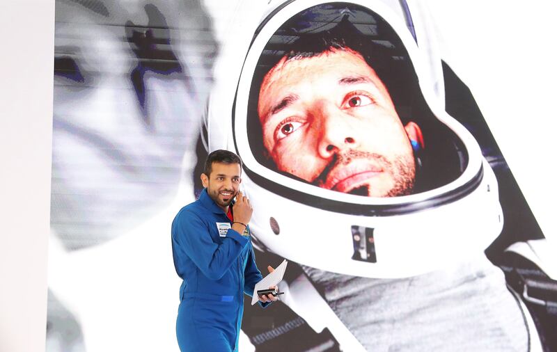 Dr Al Neyadi will spend six months at the International Space Station. Pawan Singh / The National