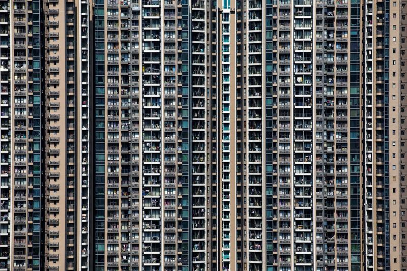 Buildings stand at The Wings residential project in the Tseung Kwan O district of Hong Kong, China. Paul Yeung/Bloomberg