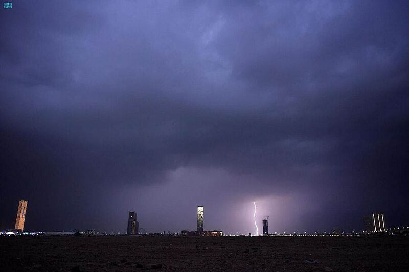 Heavy rain has fallen in Jeddah, Saudi Arabia. SPA