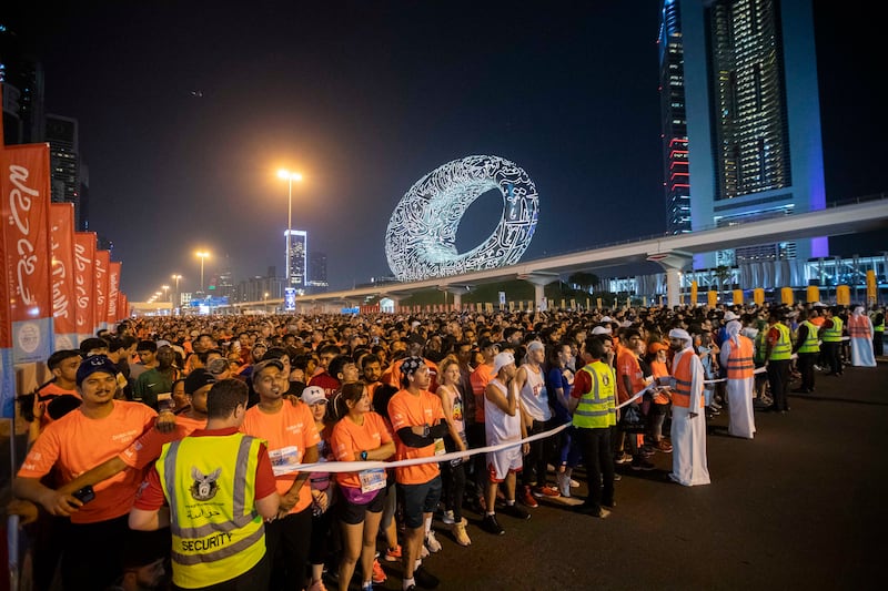 The starting line for the 5km and 10km route is near Museum of the Future