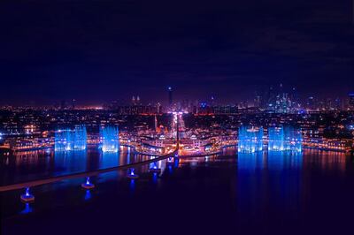 The dancing fountain at The Pointe, Palm Jumeirah. Photo: The Pointe